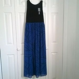 Apt 9 tank top long dress with above knees lining
